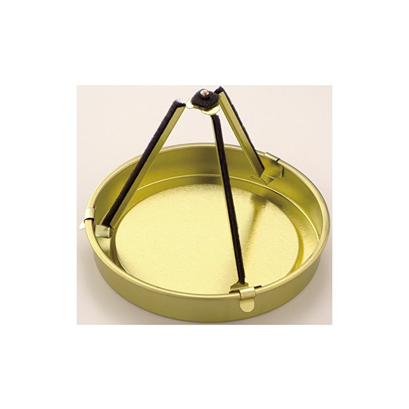 Kameyama Uzumaki Incense Tripod Stand, Gold