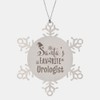 Santa's Favorite Urologist Snowflake Ornament for Merry Xmas Gynecologist Obstetrician