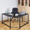 55"x 55" Home Office L-Shaped Desk Corner Computer Desk Large