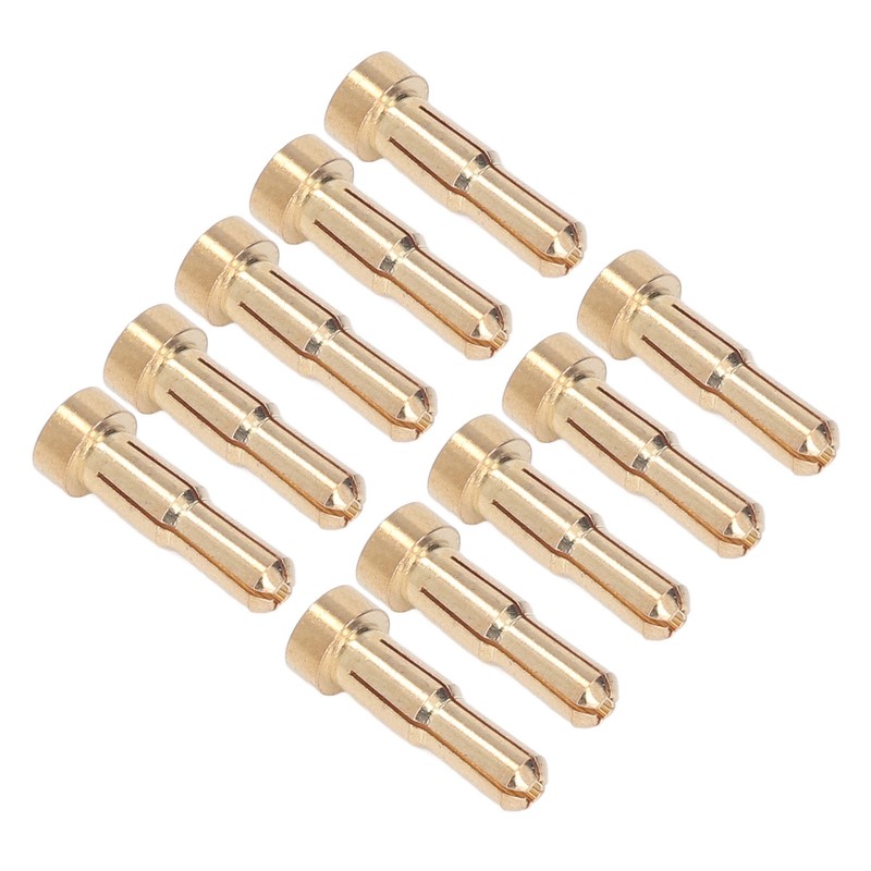 30PCS Battery Connector Plug Brass Gold Plated High Hardness RC