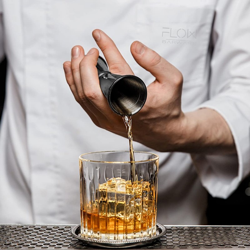 FLOW Barware Jigger 4 in 1 Shot Measuring Jigger 25ml,