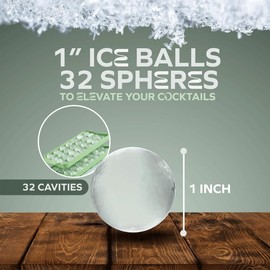 Premium Durable Round Cute Ice Ball Mold – Stackable Plastic Ice Maker for Cocktails & Water Bottles – Ultimate Ice Mold for Perfectly Cool Ice Drinks!