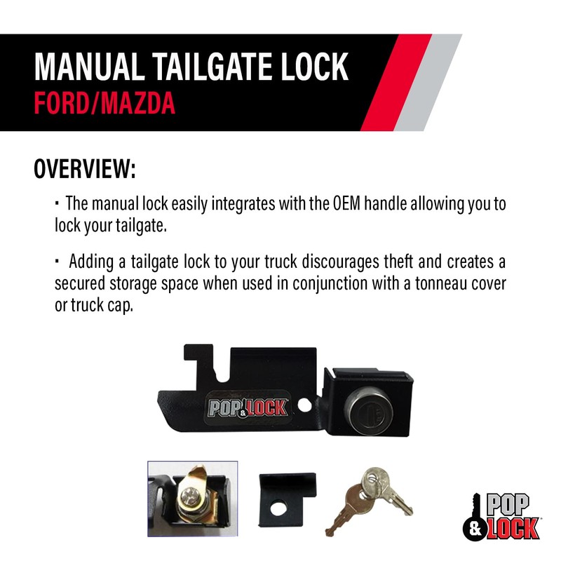 POP & Lock – Manual Tailgate Lock for Ford F150,
