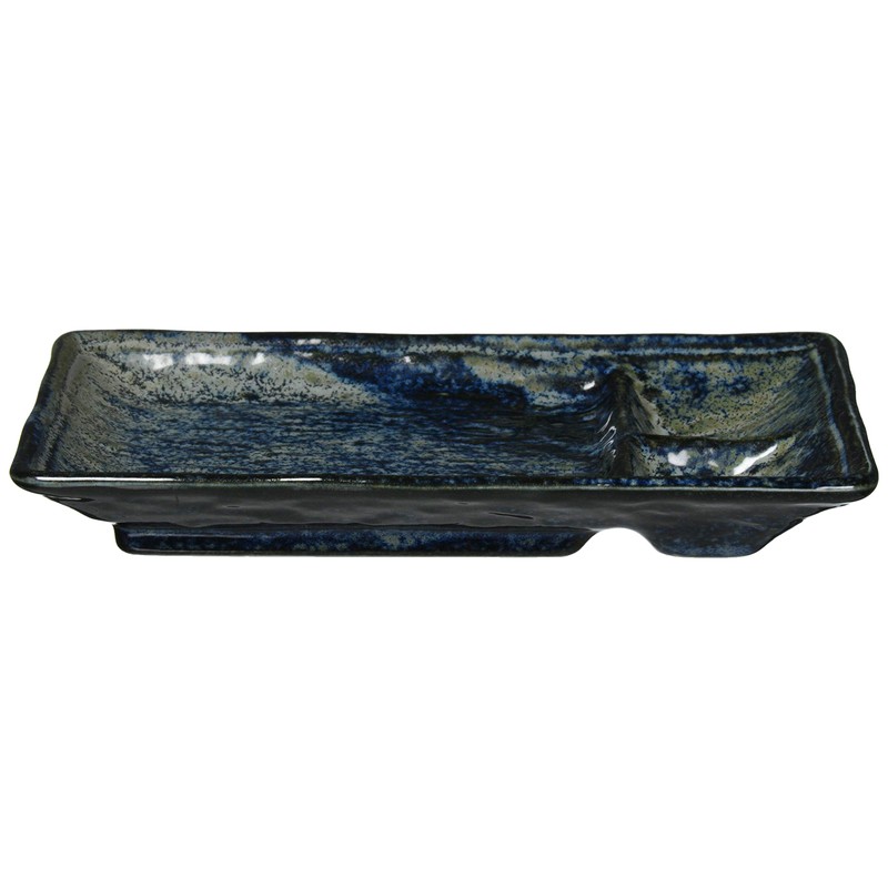 Ichikyu Mino Ware 131-0508 Kiln Hen 3 Piece Divider Plate