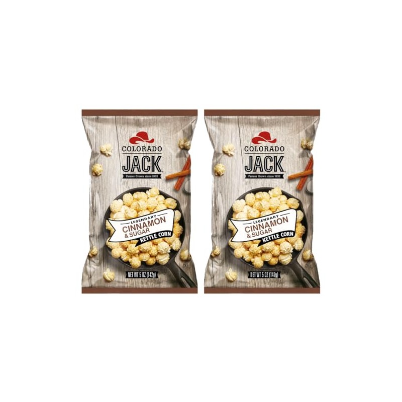 Colorado Jack Gourmet Popcorn 2-pack (Cinnamon & Sugar)