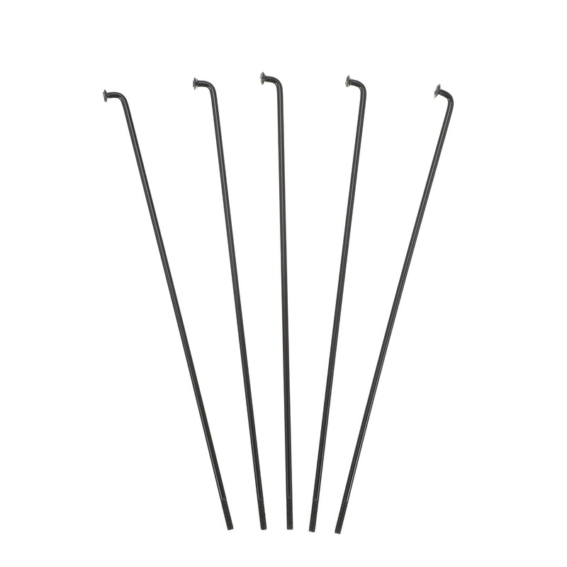 QUARKZMAN 40 Pcs 14G J Curve 136mm Spokes with Nipples
