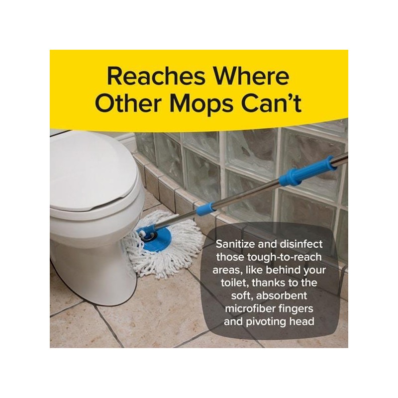 Bulbhead Hurricane Spin Mop and Bucket - Machine Washable 360