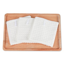 KYOSAMA Dish Towel, Microfiber, Dish Cloth, 11.8 x 11.8 inches (30 x 30 cm), Super Absorbent, Drying Towel, Drying Towel, Cloths, Dish Towel, Glass Wipe, Pot Wipe, Cleaning, White 3 Pieces