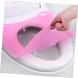 WOONEKY Folding Travel Toilet Seat Soft Warm Toilet Seat Pad Closestool Mat for Ladies Elderly