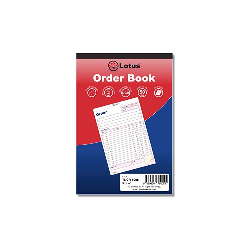 Triplicate Order Book NCR, A5 (143 x 210mm), Order Book