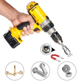 Magnetic Nut Setter Driver Drill Bit Set 14 Pieces 6-19mm Metric Nut Drivers 1/4'' Hex Shank for Electric Screwdriver Handle Tools