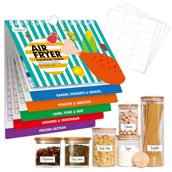 Magnetic Air Fryer Cheat Sheet, Air Fryer Cooking Guide Booklet