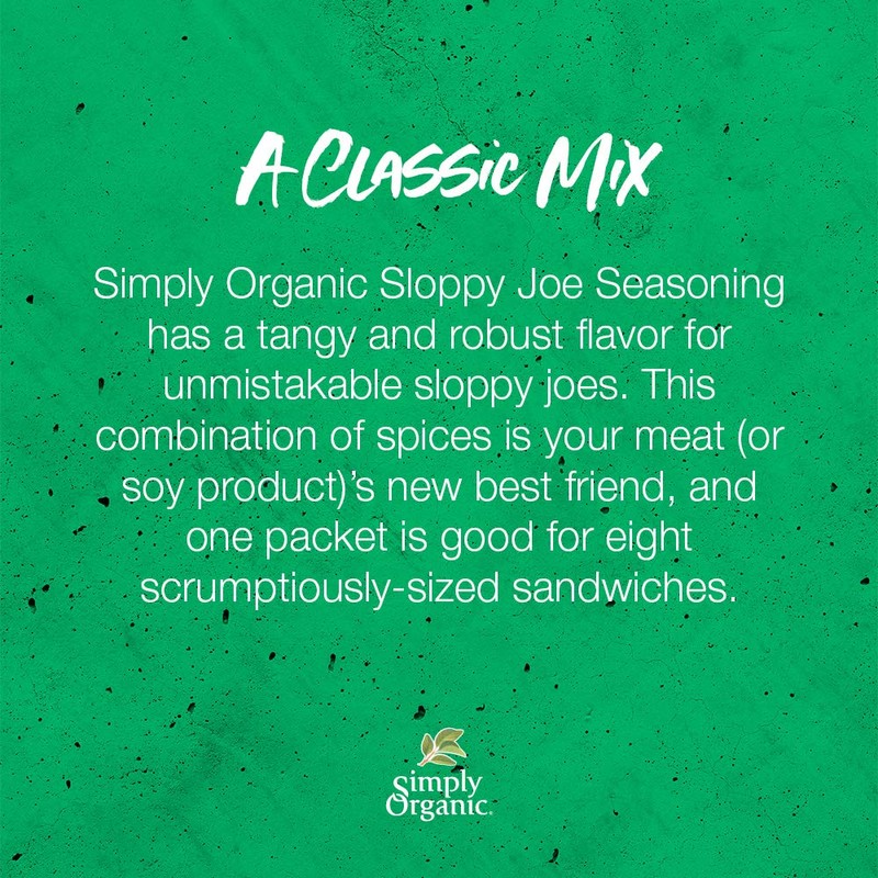 Simply Organic, Seasoning Mix, Sloppy Joe, 1.41 oz