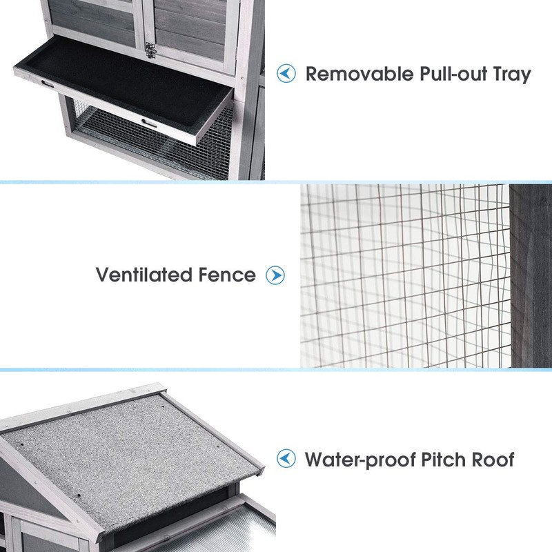 PETSITE Chicken Coop Run, Rabbit Hutch Small Animal Houses &