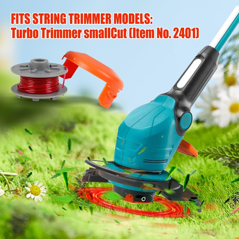 QENETY Strimmer Replacement Spool Compatible with Gardena Turbo Trimmer SmallCut