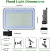 Bright 2 Pack 60W LED Flood Light 10980LM Super Bright