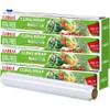 KAMMAK Plastic Wrap with Slide Cutter - 4 Pack 12
