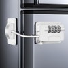 Child Proof Fridge Locks with 4 Code Password, Refrigerator Combination