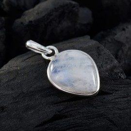 riyo Rainbow Moonstone beauteous pendant 925 Solid Sterling Silver Jewelry