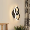 Osairous LED Ceiling Light Black, Modern Ceiling Light Square 2135