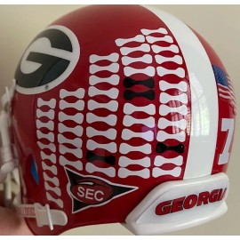 (50) GEORGIA BULLDOGS DOG BONE MINI HELMET AWARD DECAL/STICKERS
