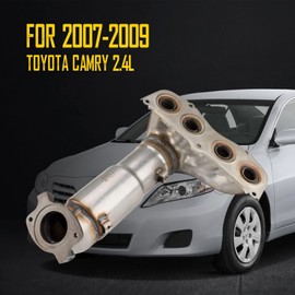 KAC Stainless Steel Catalytic Converter for 2007-2009 Camry LE/SE/XLE/CE/Base 2.4L, Automotive Replacement Catalytic Converters 674-480, 674480 - EPA Compliant