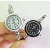 Womens Silver Classic Twisted Band Bracelet Round Wrist Watch White