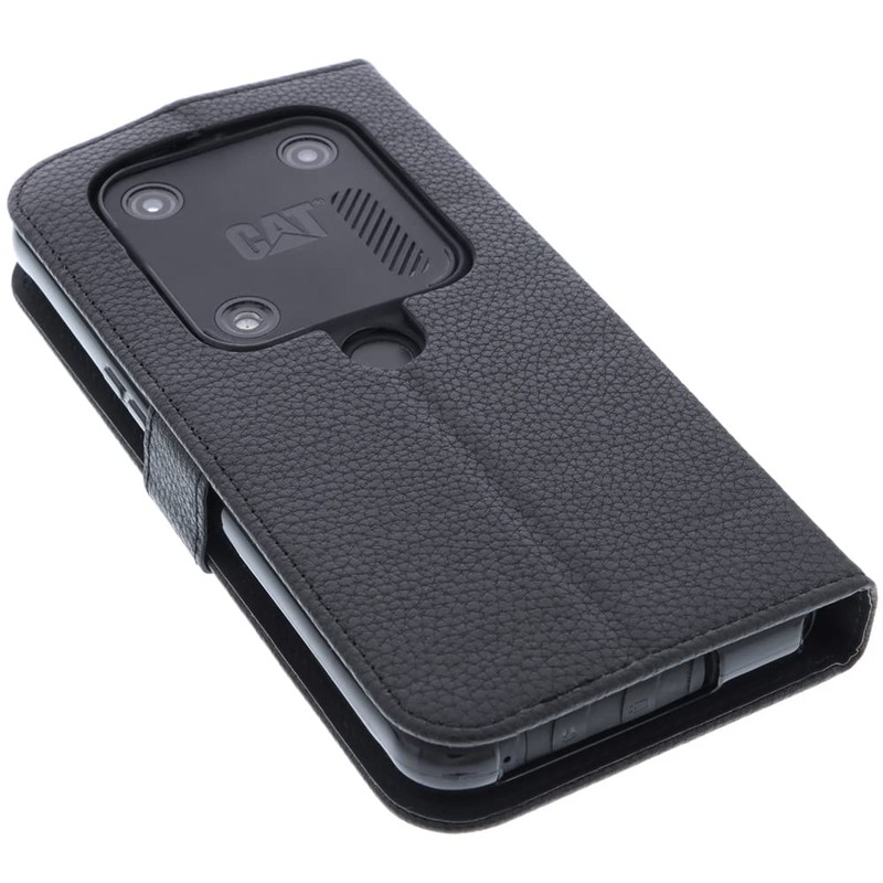 foto-kontor Case Compatible with CAT S53 Protective Book Style Black