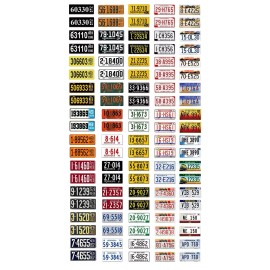 Three Inches Under 1/25 scale model car assorted USA Nebraska license plates state tags 1:25