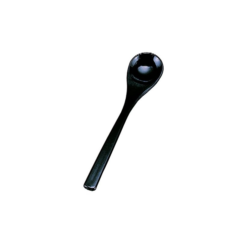 Wakaizumi Lacquerware 1-772-13 Kappo Lacquerware Black Lacquer Bowl Steamed Spoon