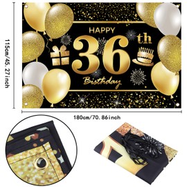 IMISI 36th Birthday Banner & Decorations for Party