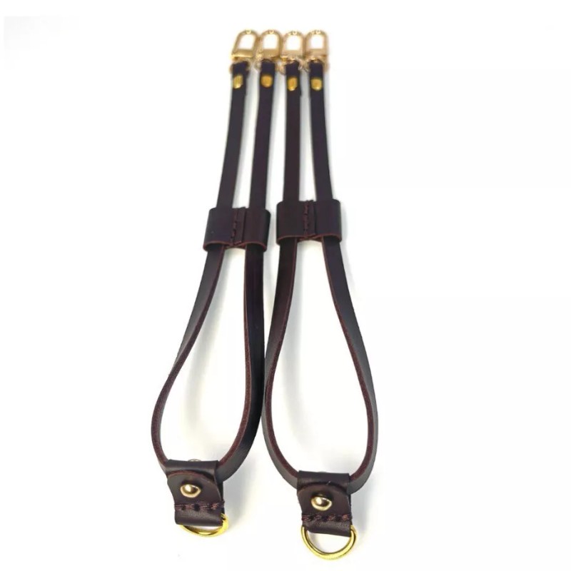 "Handmade" Neverfull MM And GM Bag Pair of Vachetta Leather