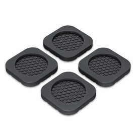 Shock Absorbing Mat-Square, Anti Vibration Pads for Washing Machine, Anti Vibration Pads Prevent Washer & Dryer Moving Shaking Walking, Floor Protector 4 Pack