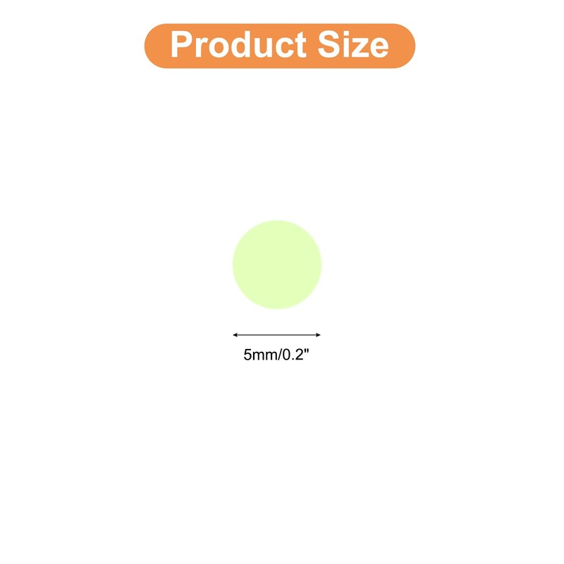 sourcing map Glow in The Dark Dot Stickers, Glow Dot