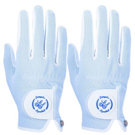 SIMPLE SYMBOL Paquete de dos guantes de golf RainGrip para hombre, comodidad en clima húmedo caliente, (dos manos izquierda o dos manos derecha o un par) cuatro colores para elegir entre blanco/verde/azul marino/gris (cielo, XL, derecho)