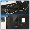 PETKNOWS 80 PCS Adhesive Cable Clips Christmas Clear Light Strip