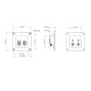cablepelado Set of 2 Square Speaker Terminals