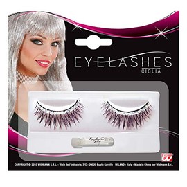 Künstliche Wimpern silber-schwarz