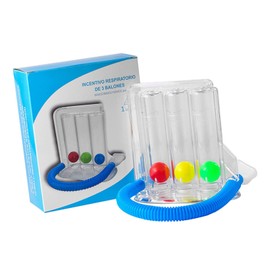 Respiratory Exerciser, Breathing Exercise Device Deep Breathing Exerciser Measurement System for Comprehensive Respiratory Fitness (3 Balls)