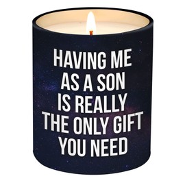 Birthday Gifts for Mom from Son - Mom Birthday Gifts from Son - Moms Gift Ideas from Son - Mother Gift, Funny mom Candle, 10 Oz Jar Lemongrass Scent