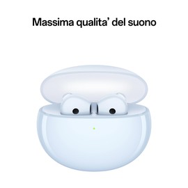 OPPO Enco Air3i True Wireless, 35 Hours Runtime, Driver 13.4 mm, Bluetooth 5.3, Range 10 m, Touch Control, Noise Cancelling IA, Android and iOS, IPX4, [Italian Version], Blue