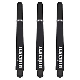 Unicorn Dart Shafts | Gripper 4 | Durable Polycarbonate | 3 Stems | Black | Long 47.0 mm