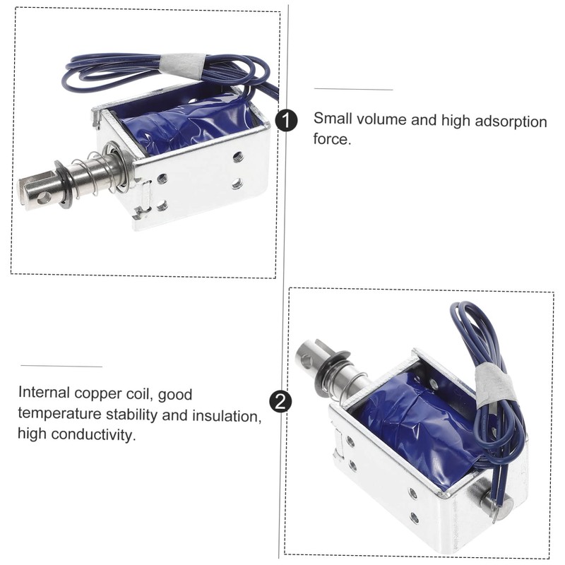 Hohopeti Push-Pull Electromagnet Door Magnets Solenoid Coil Water Solenoid Valve