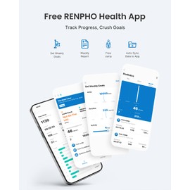 RENPHO Corda per saltare intelligente con contatore, corda per saltare senza fili regolabile, app dati di analisi, corda per saltare fitness, uomo donna e bambino, crossfit attrezzatura per