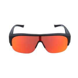 Gamswild WO7530 Überbrille Sonnenbrille Sportbrille Halbrahmenbrille Damen Herren Fahrradbrille Unisex | grau | braun | schwarz-rot