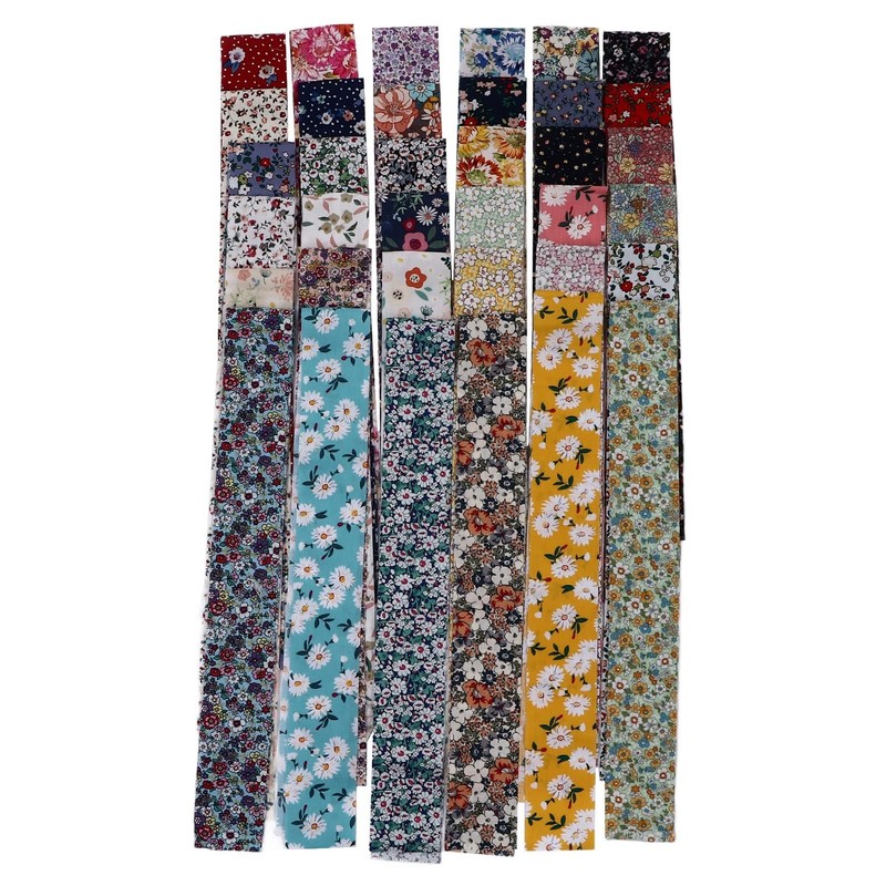 Cyrank Jelly Cotton Fabric Patchwork Roll, Cotton Fabric Quilting Strips,