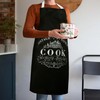 Premier Housewares 5100073 Vintage Home 100% Cotton Apron - Black,