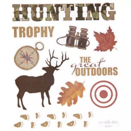 Stickablities Hunting Wildlife Outdoors Planner Stickers DIY Crafts Scrapbook
