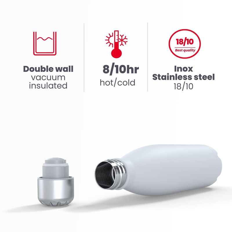 IBILI - Symbol, Blue, 500 ml, 18/10 Stainless Steel, Double