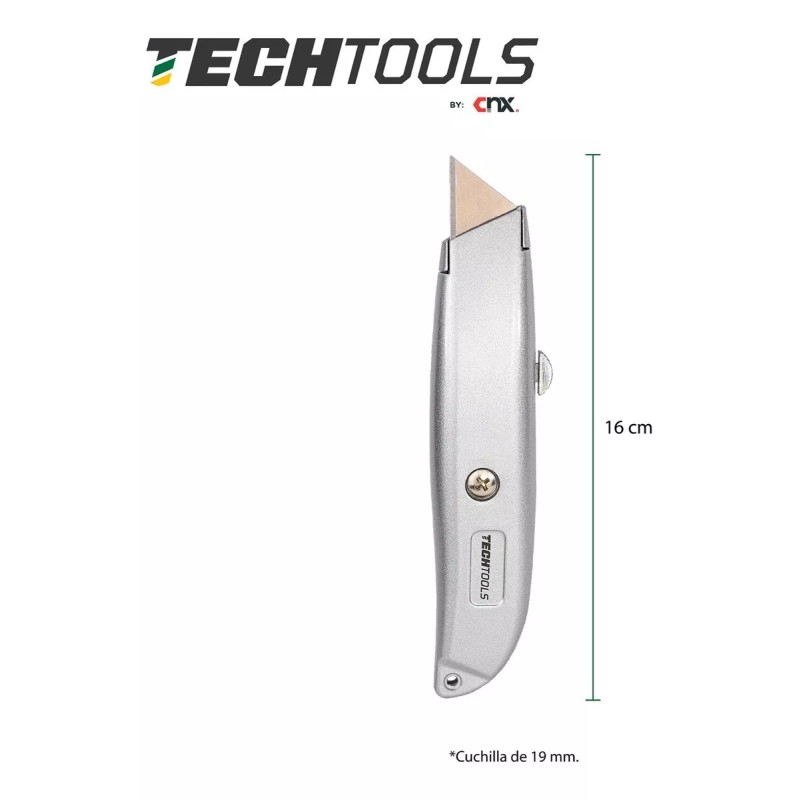 CNX Cutter Navaja Retráctil De Acero Con Cuchilla De 19